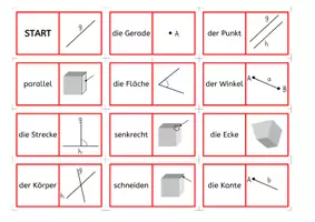 Vorschau - Fördermaterial/Inklusion - Materialpaket "Geometrie" Wortschatz DaZ - Deckblatt