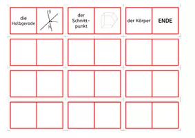 Vorschau - Fördermaterial/Inklusion - Domino und Klammerkarten "Grundbegriffe der Geometrie" Wortschatz DaZ - Seite 2