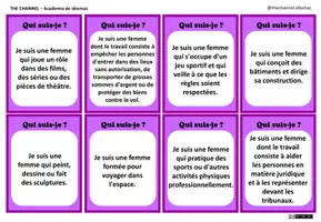 Vista previa - Juegos / Gamificación - Femmes au travail - Cartes avec définitions et images - página 1