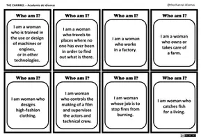 Vista previa - Juegos / Gamificación - WORKING WOMEN - Matching cards B&W - página 3