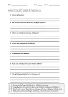 Vorschau - Arbeitsblätter - AB mit Fragen zum Thema "Atheismus" + Lösungsblatt + Mindmap + Infografik - Deckblatt