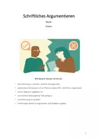 Vorschau - Arbeitsblätter - Unterrichtseinheit schriftliches Argumentieren (inkl. Disskussionskarten) - Seite 3