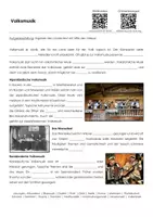 Vorschau - Arbeitsblätter - Volksmusik (Arbeitsblatt mit Erklärvideo) - Deckblatt