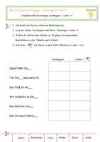 Vorschau - Arbeitsblätter - Rechtschreibstrategien d oder t - Seite 3