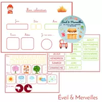 Aperçu - Apprentissages en autonomie - MON CALENDRIER_POMPIERS - ROUTINE - Page de couverture