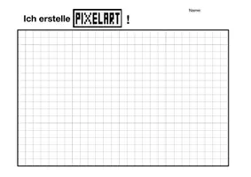 Vorschau - Arbeitsblätter - KUNST: Arbeitsblatt für PIXEL ART (PDF) - Seite 3