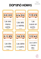 Vista previa - Juegos / Gamificación - DOMINÓ HORAS - 2 NIVELES - página 2