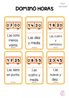 Vista previa - Juegos / Gamificación - DOMINÓ HORAS - 2 NIVELES - página 3