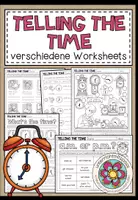 Vorschau - Arbeitsblätter - Telling the Time – Uhrzeiten auf Englisch üben | differenzierte Arbeitsblätter - Deckblatt