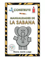Vista previa - Manualidades / Dibujos para colorear - MANUALIDADES CONSTRUYE SABANA ELEFANTE - Portada