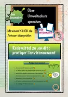 Vorschau - Interaktives Material - Protéger l'environnement - Redemittel zum Thema Umweltschutz - Deckblatt