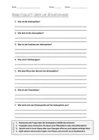 Vorschau - Arbeitsblätter - Lernplakat + AB mit Fragen zum Thema "Atmosphäre" + Lösungsblatt + Infografik - Seite 2
