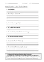 Vorschau - Arbeitsblätter - AB mit Fragen zum Thema "Atmung" + Lösungsblatt + Infografik - Deckblatt