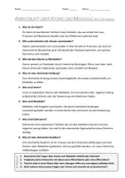 Vorschau - Arbeitsblätter - Lernposter + AB mit Fragen zum Thema "Atome und Moleküle" + Lösungsblatt + Mindmap + Infografik - Seite 3