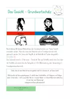 Vorschau - Spiele - Das Gesicht Grundwortschatz - Bildkarten - Deckblatt