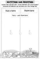 Vorschau - Arbeitsblätter - Bauernhoftiere: Arbeitsblätter & Tafelmaterial (Kl.1/2) - Seite 1