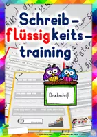 Vorschau - Unterrichtsreihen - Schreibflüssigkeitstraining in Druckschrift - Deckblatt
