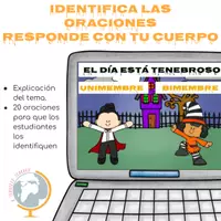 Vista previa - Juegos / Gamificación - Las oraciones pausa activa responde con tu cuerpo - Portada