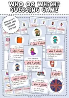 Vorschau - Spiele - Who or Which Activities Set - Seite 1