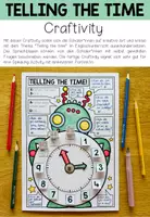 Vorschau - Arbeitsblätter - Telling the time - Craftivity - Seite 1
