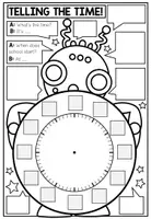 Vorschau - Arbeitsblätter - Telling the time - Craftivity - Seite 2