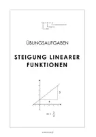 Vorschau - Arbeitsblätter - Lineare Funktionen - AB zu Steigung und Funktionsgleichung - Seite 1