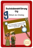 Vorschau - Poster - Buchstabeneinführung G/g - Rätsel - Deckblatt
