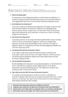 Vorschau - Arbeitsblätter - AB mit Fragen zum Thema "Autoscooter" + Lösungsblatt - Seite 1