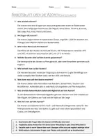 Vorschau - Arbeitsblätter - AB mit Fragen zum Thema "Azoren" + Lösungsblatt - Seite 1