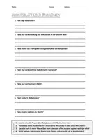 Vorschau - Arbeitsblätter - AB mit Fragen zum Thema "Babylonien" + Lösungsblatt + Infografik - Deckblatt