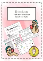 Vorschau - Arbeitsblätter - Erstes Lesen: Silben und Wörter lesen - Lernheft oder Kartei - Deckblatt