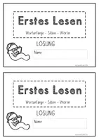 Vorschau - Arbeitsblätter - Erstes Lesen: Silben und Wörter lesen - Lernheft oder Kartei - Seite 2