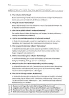 Vorschau - Arbeitsblätter - AB mit Fragen zum Thema "Baden-Württemberg" + Lösungsblatt + Infografik - Seite 2