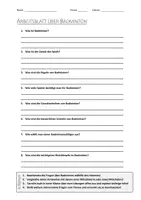 Vorschau - Arbeitsblätter - AB mit Fragen zum Thema "Badminton" + Lösungsblatt + Infografik - Deckblatt