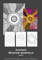 Vorschau - Spiele - kinder.kunst.klasse - KUNSTSPIEL - Muster würfeln "Sonnen" - Deckblatt