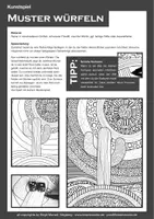 Vorschau - Spiele - kinder.kunst.klasse - KUNSTSPIEL - Muster würfeln "Landschaften" - Seite 1