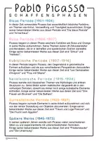 Vorschau - Arbeitsblätter - Pablo Picasso - Steckbrief & Weitermalbilder für den Kunstunterricht (inkl. Interactive) - Seite 2