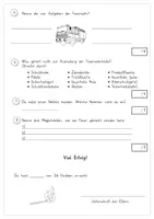 Vorschau - Arbeitsblätter - Feuer / Feuerwehr: Lernzielkontrolle (inkl. Übung) - Sachunterricht - Kl. 3/4 - Seite 2
