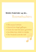 Vorschau - selbst erstellte Cliparts/Grafiken - Boomwhackers: Kinderlieder - Deckblatt