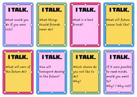 Vista previa - Hojas de trabajo - I TALK Speaking Cards | #Speaking - página 2