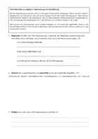 Vorschau - Arbeitsblätter - Lernerfolgskontrolle Atmung Gasaustausch 8. Klasse - Seite 1