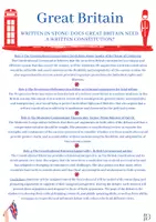 Vorschau - Stundenentwürfe - Great Britain Debate: Abolish the Constitution? (Sek II) - Seite 1