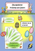 Vorschau - Stationenlernen - Fächer Frühling und Ostern - Seite 1