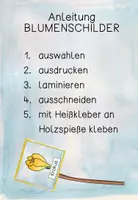 Vorschau - Arbeitsblätter - Blumenschilder : Frühblüher - Seite 1