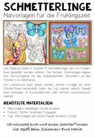 Vorschau - Mal- und Bastelvorlagen - Schmetterlinge - Malvorlagen - Seite 1