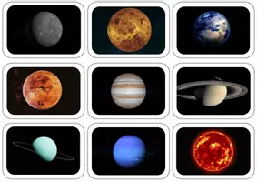 Vorschau - Bildkarten - Lerneinheit: Universum/ Sonnensystem: Planeten zuordnen - Seite 2