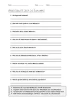Vorschau - Arbeitsblätter - AB mit Fragen zum Thema "Bahamas" + Lösungsblatt - Deckblatt
