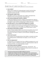 Vorschau - Arbeitsblätter - AB mit Fragen zum Thema "Ballett" + Lösungsblatt + Infografik - Seite 2