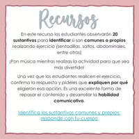 Vista previa - Juegos / Gamificación - Identificar sustantivos comunes y propios: responde con tu cuerpo - página 2