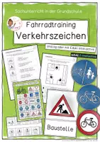 Vorschau - Unterrichtsreihen - Radfahrtraining (Fahrradtraining) - Verkehrszeichen - Deckblatt
